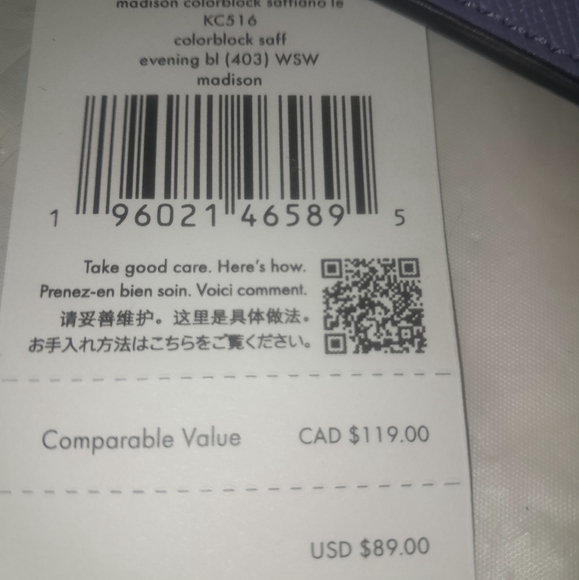 New Kate Spade Lucy Small L Zip Wristlet & Matching Madison Card Case & Earring - Picture 5 of 15